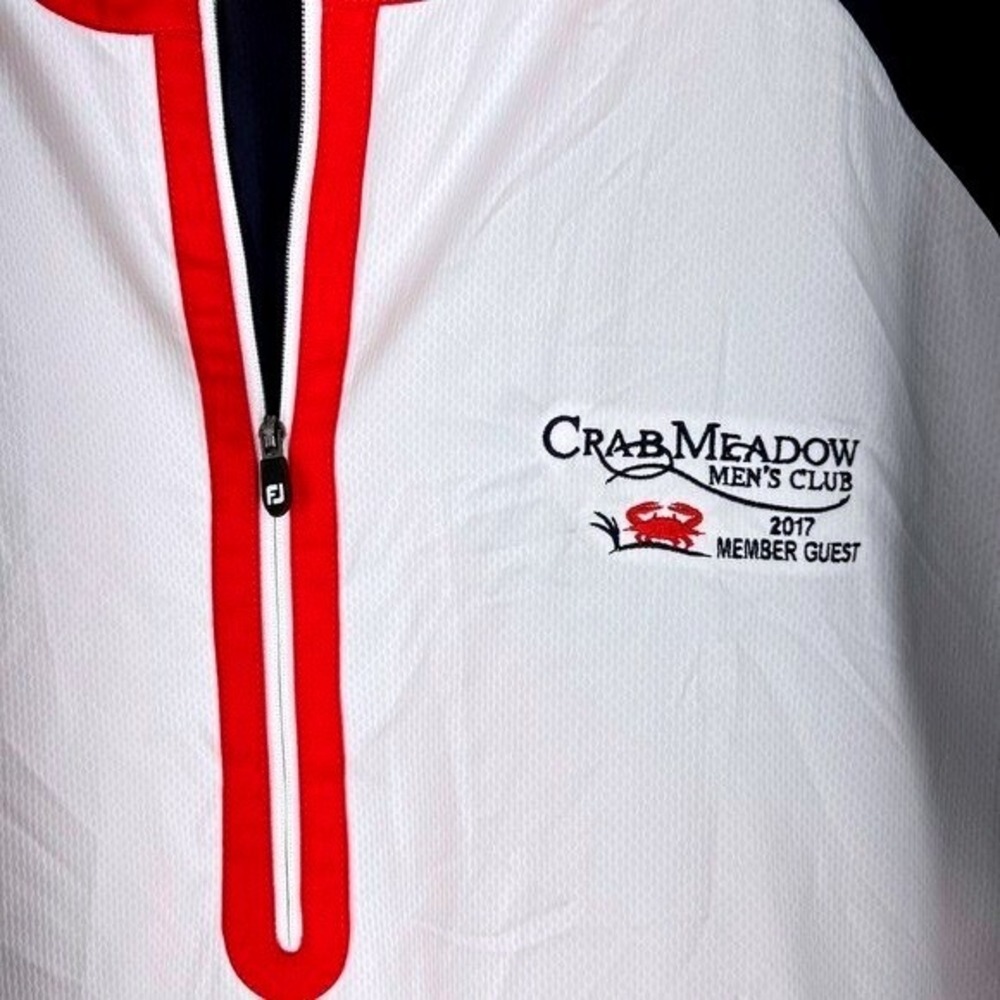 FootJoy Mens Golf Windbreaker L performance 1/4 Zip Crab Meadow Mens Club 2017